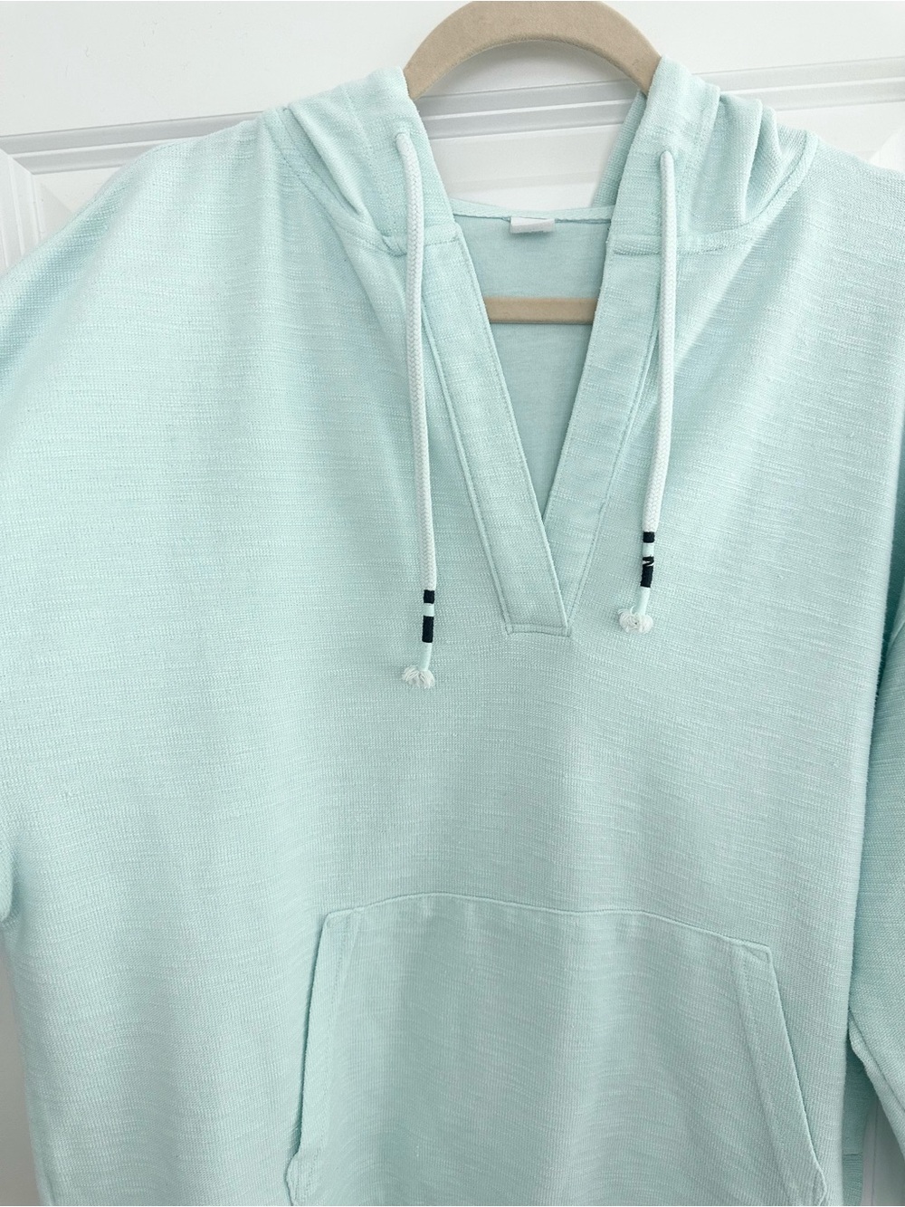 Oversized Seafoam / Aqua Blue Lightweight Tunic Pullover Hoodie